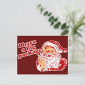 Santas Big Package Feestdagenkaart (Staand voorkant)