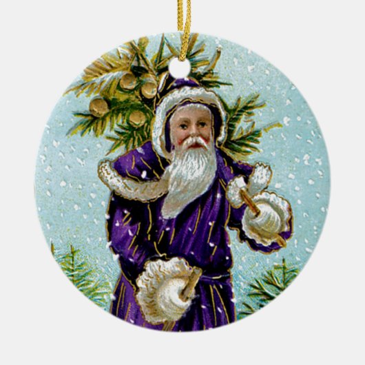 Santa's Boom Keramisch Ornament (Voorkant)