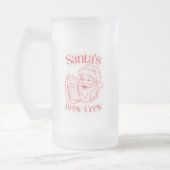 Santa's Brew Crew Kerstmis Matglas Bierpul (Links)