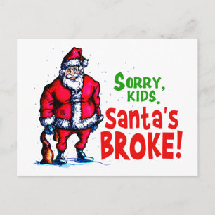 Santa's Broke Feestdagenkaart