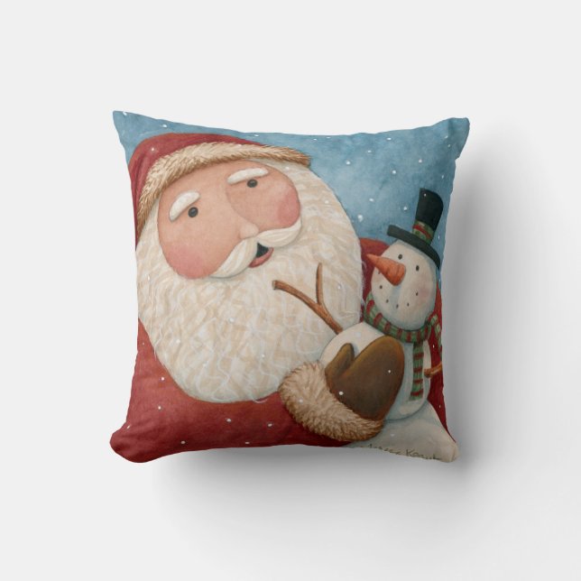 Santa's Buddy - Pillow Kussen (Voorkant)