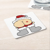 Santas Butt Kartonnen Onderzetters (Schuin)