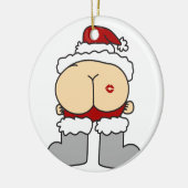 Santas Butt Keramisch Ornament (Links)