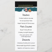 Santa's cadeau aan Snowman Menu (Achterkant)