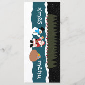 Santa's cadeau aan Snowman Menu (Voorkant)