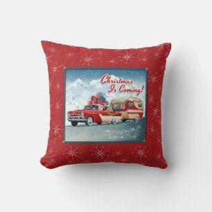 Santa's Camper Kerst Kussen