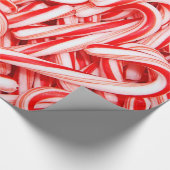 Santas Candy Cane Kerstbehandelingen Cadeaupapier (Hoek)