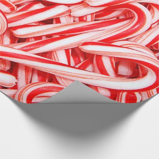 Santas Candy Cane Kerstbehandelingen Cadeaupapier (Hoek)