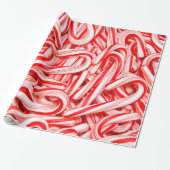 Santas Candy Cane Kerstbehandelingen Cadeaupapier (Uitgerold)