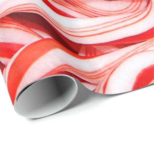 Santas Candy Cane Kerstbehandelingen Cadeaupapier (Rol Hoek)