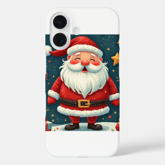 Santa's Charm iPhone 16 Hoesje (Achterkant)