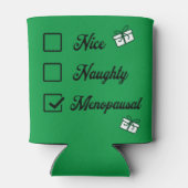 Santa's checklist - mooi, ondeugend, menopauzaal blikjeskoeler (Achterkant)