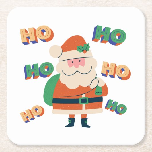 Santa's Cheer Onderzetter Set (Voorkant)