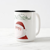 Santa's Cheer Two-Tone Coffee Mok (Voorkant rechts)
