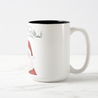 Santa's Cheer Two-Tone Coffee Mok