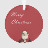 Santa's Cheerful Greetings Ornament (achterkant)