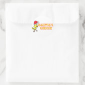 Santas Chick Ronde Sticker (Tas)
