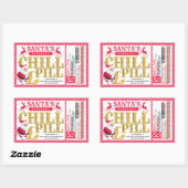 Santa's Chill Pill Christmas Sticker (Vel)