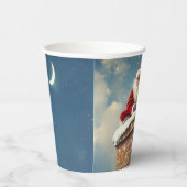 Santa's Chimney Pause: een glimlach van de winter Papieren Bekers (Rechts)
