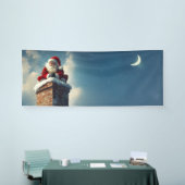 Santa's Chimney Pause: een glimlach van de winter Spandoek (Beurs)