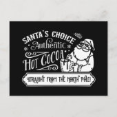 Santa's Choice warme cacao Feestdagenkaart (Voorkant)