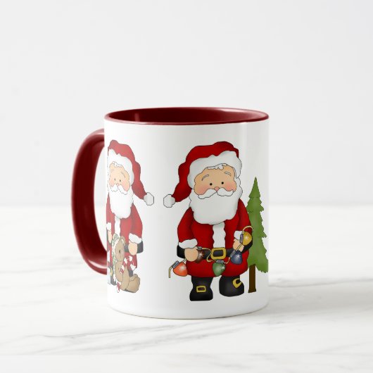 Santa's Christmas Coffee mok (Voorkant links)