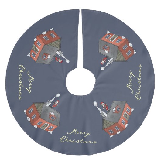 Santa's Christmas Eve Kerstboom Rok (Voorkant)