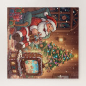 Santa's Christmas Game Break Legpuzzel (Horizontaal)