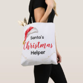 Santa's Christmas Helper Customizable Tote Bag (Dichtbij)