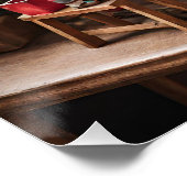 Santa's Christmas Speelgoed Workshop Perfect Poster (Hoek)