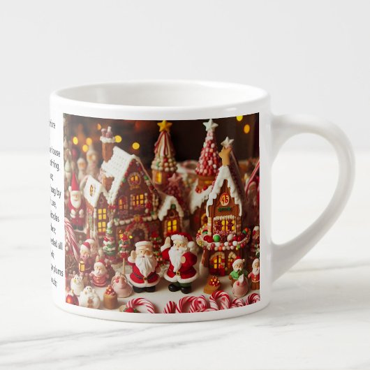 Santa's Christmas Village Voeg kindernaam Cup Espresso Kop