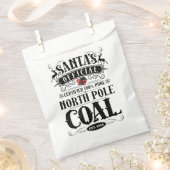 Santa's Coal Favor Bags Bedankzakje (Geknipt)