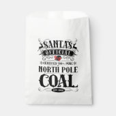Santa's Coal Favor Bags Bedankzakje (Voorkant)