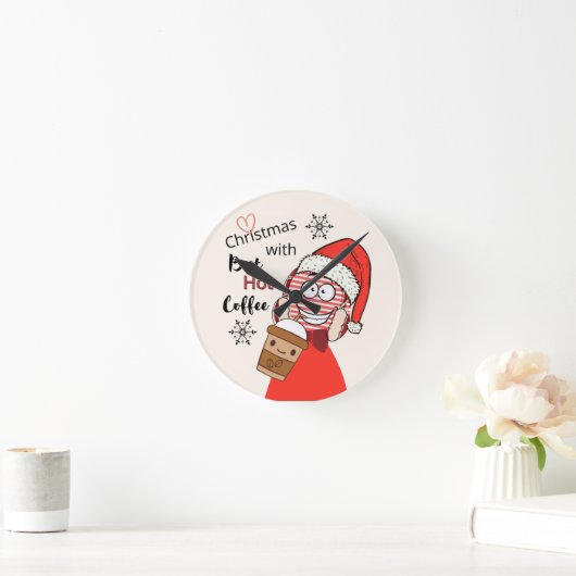 Santa's Coffee Break Kerst Muur Klok (Huis)