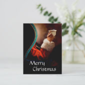 Santa's Coffee Break Vintage Feestdagenkaart (Staand voorkant)