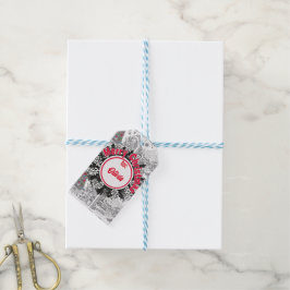 Santa's Color-In Cheer Tag Cadeaulabel