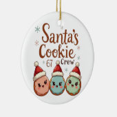 Santa's Cookie 67 Crew Keramisch Ornament (Rechts)
