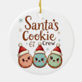 Santa's Cookie 67 Crew Keramisch Ornament (Achterkant)