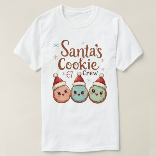 Santa's Cookie 67 Crew T-shirt (Design voorkant)