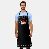 Santa's Cookie Baker l'Santa Hat l Snowflakes Schort (Gedragen)