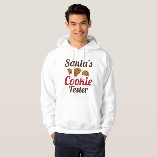Santa's Cookie Tester Hoodie (Voorkant volledig)