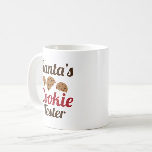 Santa's Cookie Tester Koffiemok (Voorkant links)