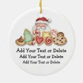 Santa's Cookies - SRF Keramisch Ornament (Achterkant)