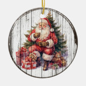 Santa's Cosy Christmas Eve Ornament (Voorkant)