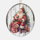 Santa's Cosy Christmas Eve Ornament (Links)