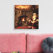 Santa's Cosy Nook Canvas Afdruk (Insitu (Woonkamer))