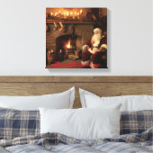 Santa's Cosy Nook Canvas Afdruk (Insitu (Slaapkamer))