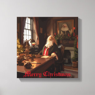 Santa's Cosy Nook Canvas Afdruk