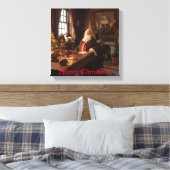 Santa's Cosy Nook Canvas Afdruk (Insitu (Slaapkamer))