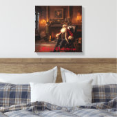 Santa's Cosy Nook Canvas Afdruk (Insitu (Slaapkamer))